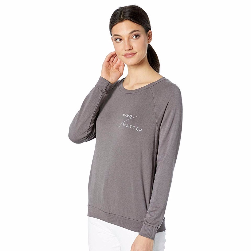 Jules Open-Back Pullover in Charcoal Mind/Matter